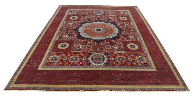 Hand Knotted Fine Mamluk Wool Rug 7' 11" x 10' 6" - No. AT22216