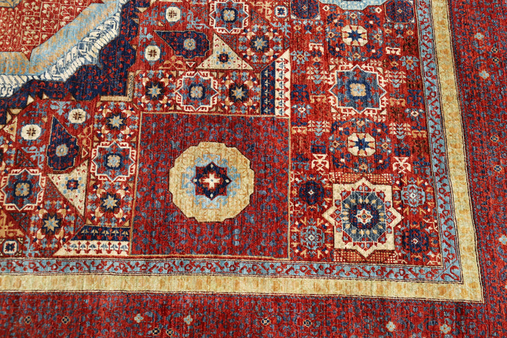 Hand Knotted Fine Mamluk Wool Rug 7' 11" x 10' 6" - No. AT22216