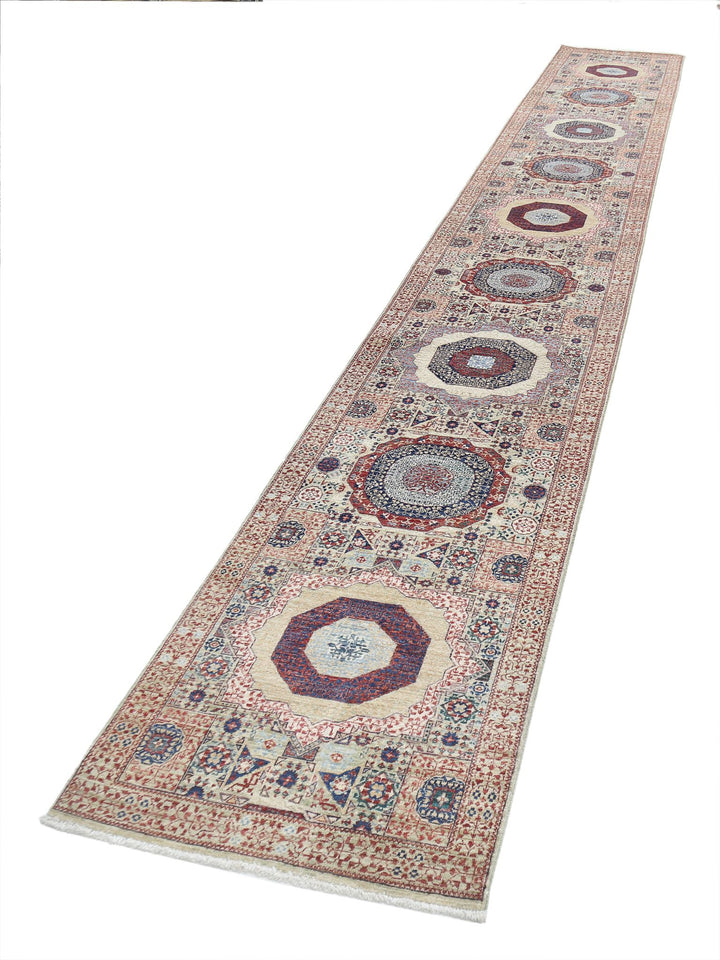 Hand Knotted Fine Mamluk Wool Rug 2' 5" x 17' 3" - No. AT17112