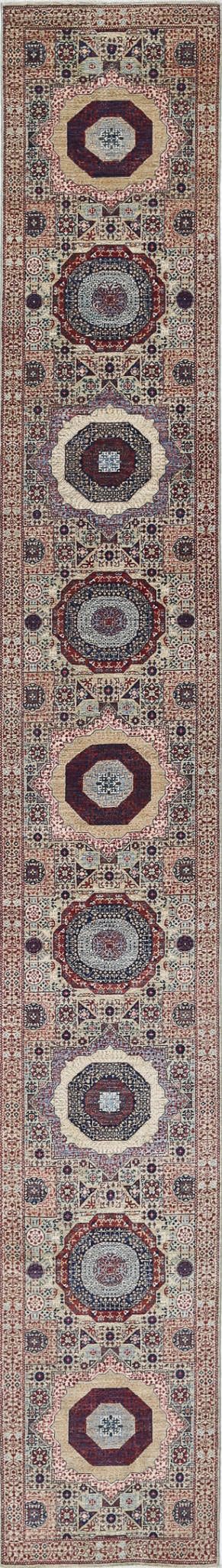 Hand Knotted Fine Mamluk Wool Rug 2' 5" x 17' 3" - No. AT17112
