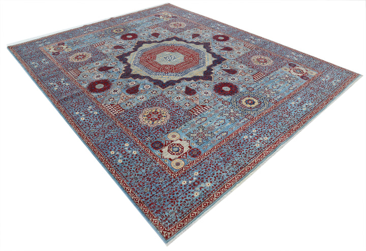 Hand Knotted Fine Mamluk Wool Rug 8' 1" x 9' 10" - No. AT68382