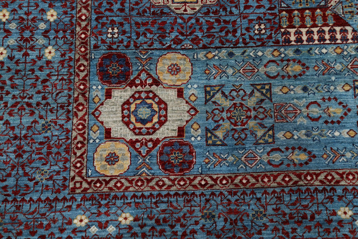 Hand Knotted Fine Mamluk Wool Rug 8' 1" x 9' 10" - No. AT68382
