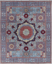 Hand Knotted Fine Mamluk Wool Rug 8' 1" x 9' 10" - No. AT68382