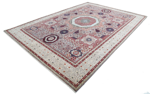 Hand Knotted Fine Mamluk Wool Rug 8' 9" x 12' 3" - No. AT26249