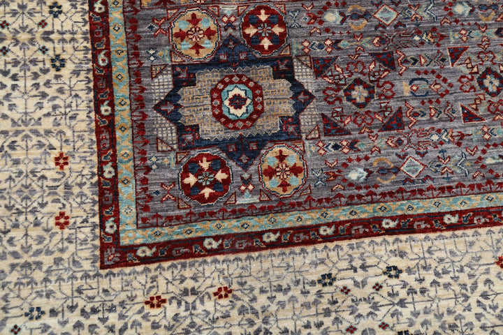 Hand Knotted Fine Mamluk Wool Rug 8' 9" x 12' 3" - No. AT26249