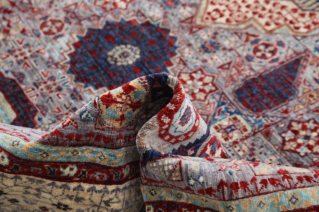 Hand Knotted Fine Mamluk Wool Rug 8' 9" x 12' 3" - No. AT26249