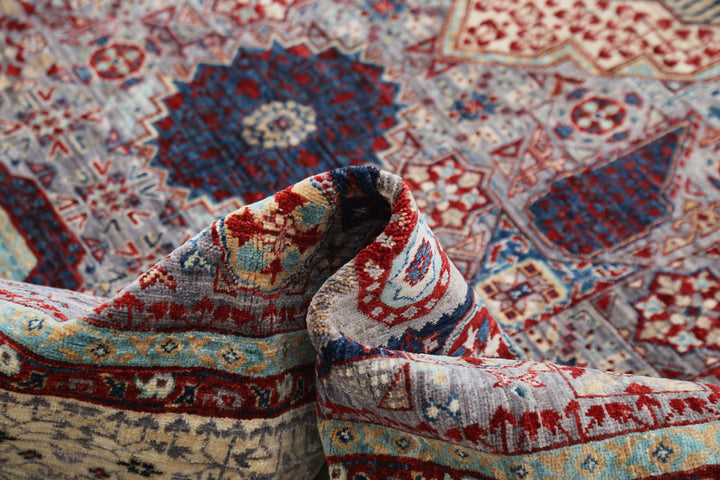 Hand Knotted Fine Mamluk Wool Rug 8' 9" x 12' 3" - No. AT26249