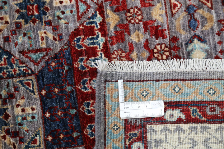 Hand Knotted Fine Mamluk Wool Rug 8' 9" x 12' 3" - No. AT26249