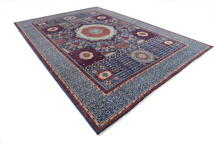 Hand Knotted Fine Mamluk Wool Rug 9' 11" x 13' 11" - No. AT83740