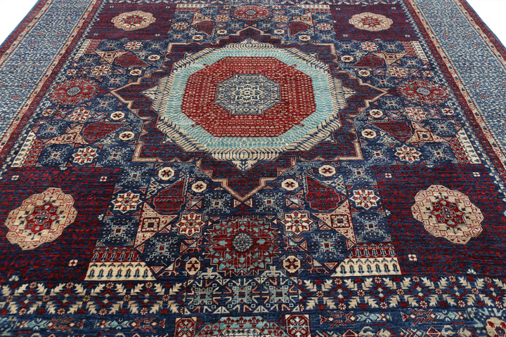 Hand Knotted Fine Mamluk Wool Rug 9' 11" x 13' 11" - No. AT83740