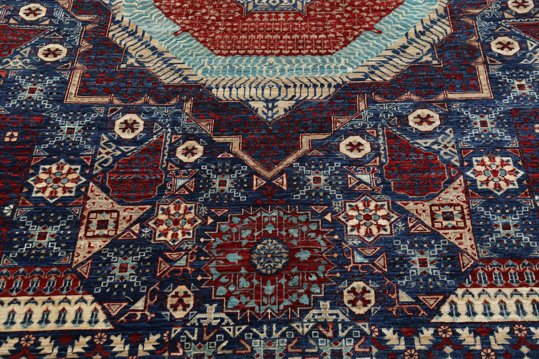Hand Knotted Fine Mamluk Wool Rug 9' 11" x 13' 11" - No. AT83740