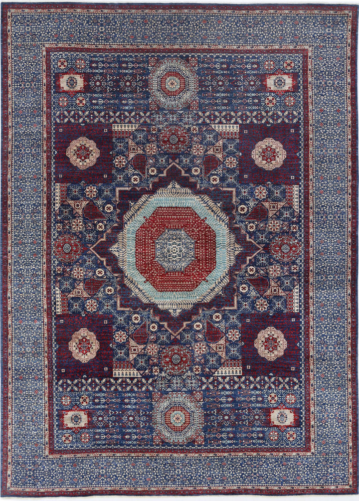 Hand Knotted Fine Mamluk Wool Rug 9' 11" x 13' 11" - No. AT83740