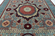 Hand Knotted Fine Mamluk Wool Rug 9' 11" x 14' 1" - No. AT29472