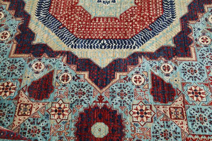 Hand Knotted Fine Mamluk Wool Rug 9' 11" x 14' 1" - No. AT29472