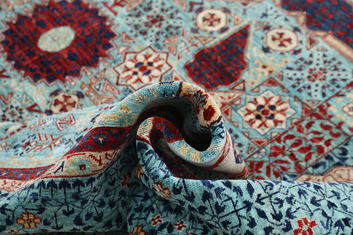 Hand Knotted Fine Mamluk Wool Rug 9' 11" x 14' 1" - No. AT29472