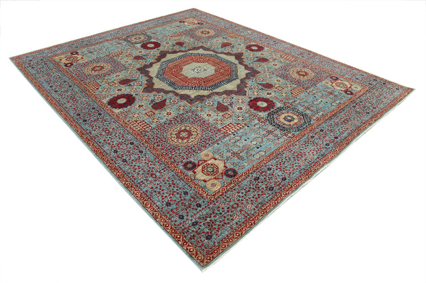 Hand Knotted Fine Mamluk Wool Rug 7' 11" x 9' 11" - No. AT41948