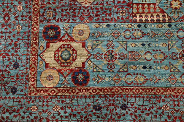 Hand Knotted Fine Mamluk Wool Rug 7' 11" x 9' 11" - No. AT41948