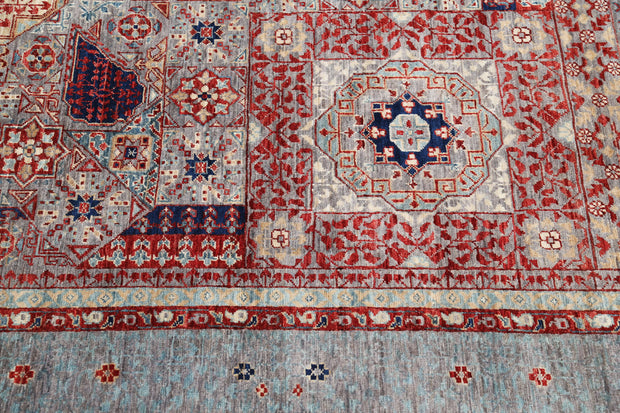 Hand Knotted Fine Mamluk Wool Rug 8' 10" x 11' 10" - No. AT82939