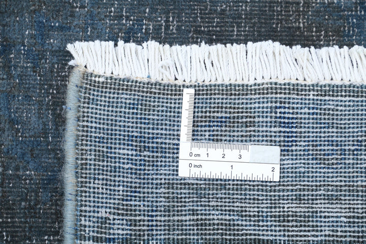 Hand Knotted Transitional Overdye Mashad Wool Rug 7' 8" x 10' 11" - No. AT35930