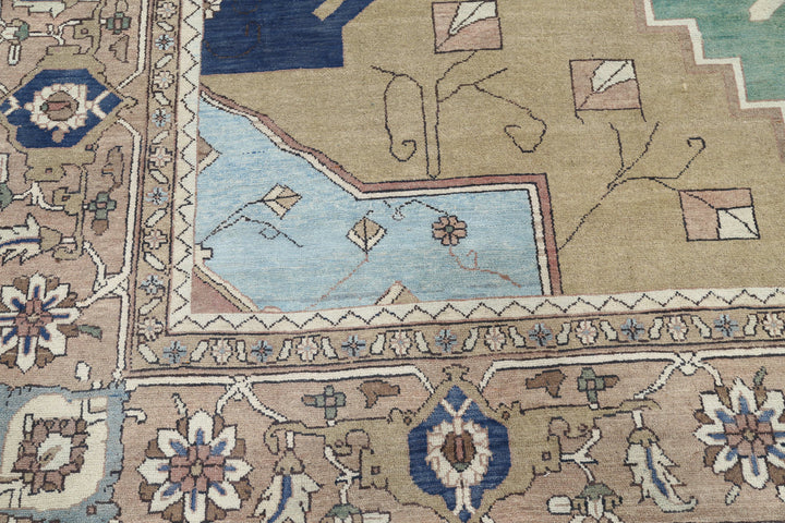 Hand Knotted Vintage Persian Meshkabad Wool Rug 11' 10" x 14' 6" - No. AT11357