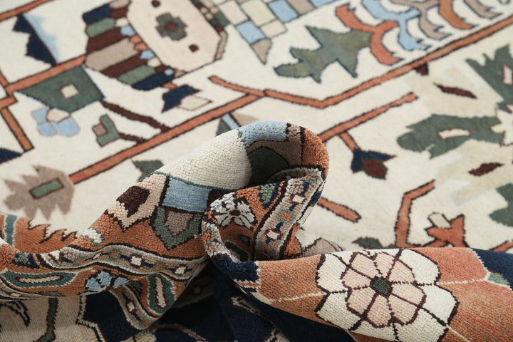 Hand Knotted Vintage Persian Meshkabad Wool Rug 12' 0" x 15' 2" - No. AT49597