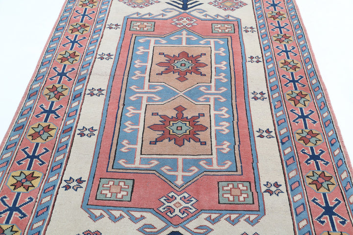 Hand Knotted Vintage Turkish Milas Wool Rug 5' 2" x 7' 11" - No. AT46875