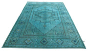 Hand Knotted Vintage Turkish Milas Wool Rug 6' 3" x 9' 1" - No. AT83924
