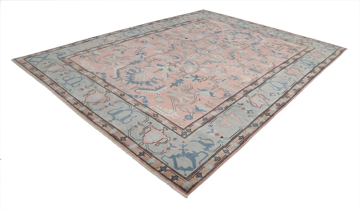 Hand Knotted Vintage Turkish Milas Wool Rug 8' 9" x 11' 6" - No. AT82305