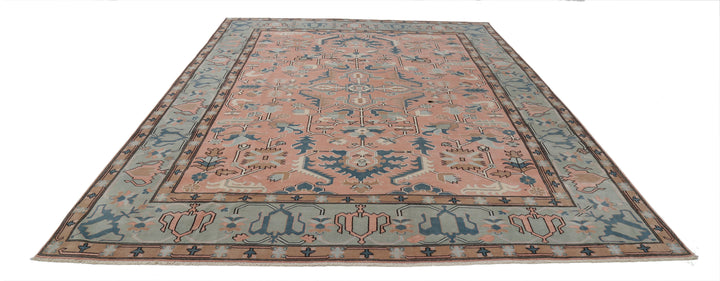 Hand Knotted Vintage Turkish Milas Wool Rug 8' 9" x 11' 6" - No. AT82305