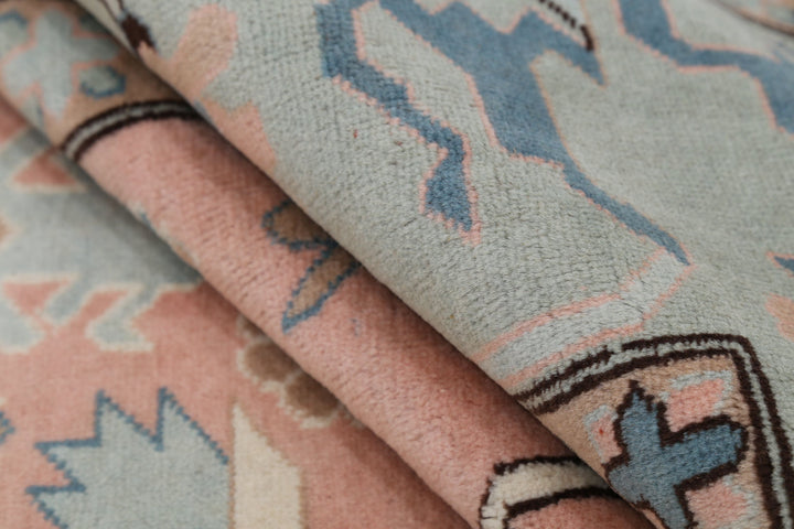 Hand Knotted Vintage Turkish Milas Wool Rug 8' 9" x 11' 6" - No. AT82305