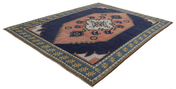 Hand Knotted Vintage Turkish Milas Wool Rug 8' 2" x 10' 10" - No. AT39609