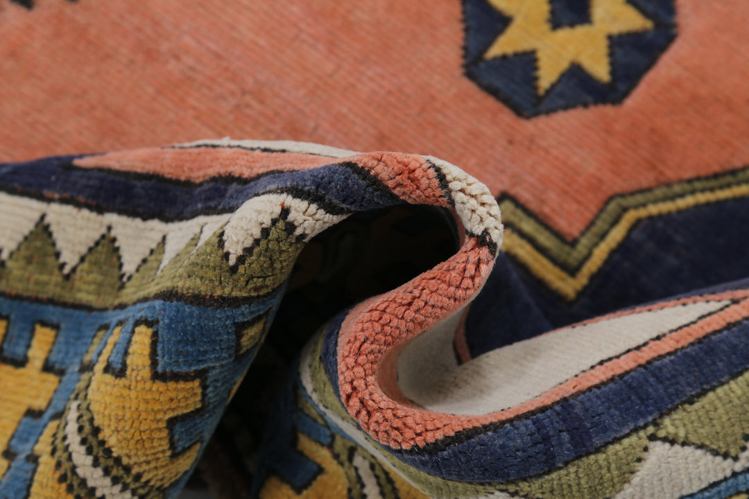 Hand Knotted Vintage Turkish Milas Wool Rug 8' 2" x 10' 10" - No. AT39609