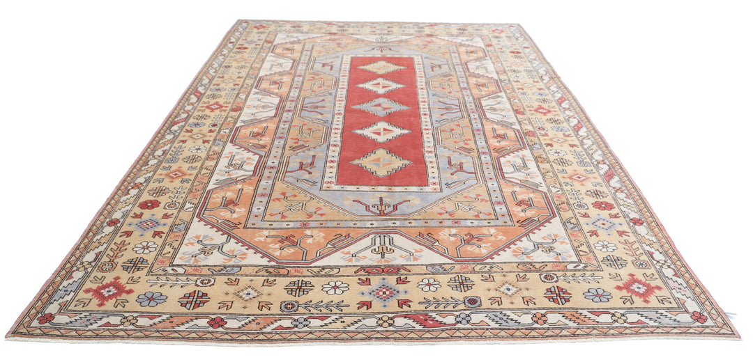 Hand Knotted Vintage Turkish Milas Wool Rug 8' 4" x 12' 4" - No. AT44105