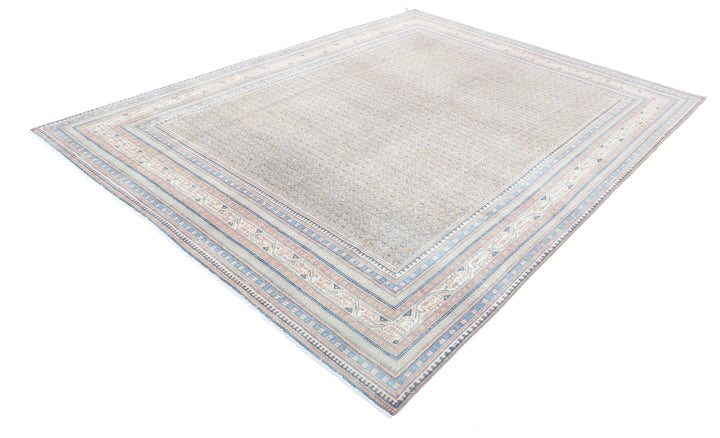 Hand Knotted Vintage Persian Mir Saraband Wool Rug 7' 8" x 10' 4" - No. AT85790