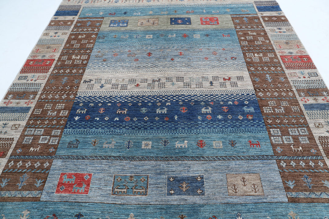 Hand Knotted Modcar Wool Rug 8' 0" x 9' 7" - No. AT51344