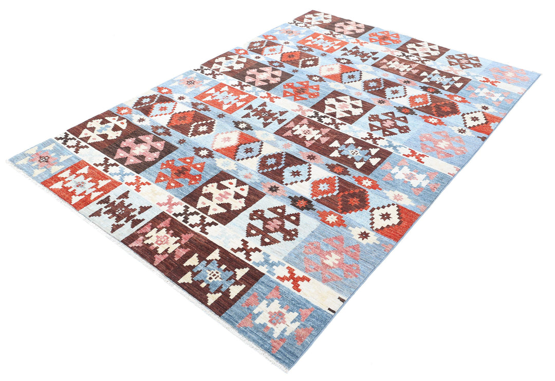 Hand Knotted Modcar Wool Rug 5' 7" x 7' 11" - No. AT18712