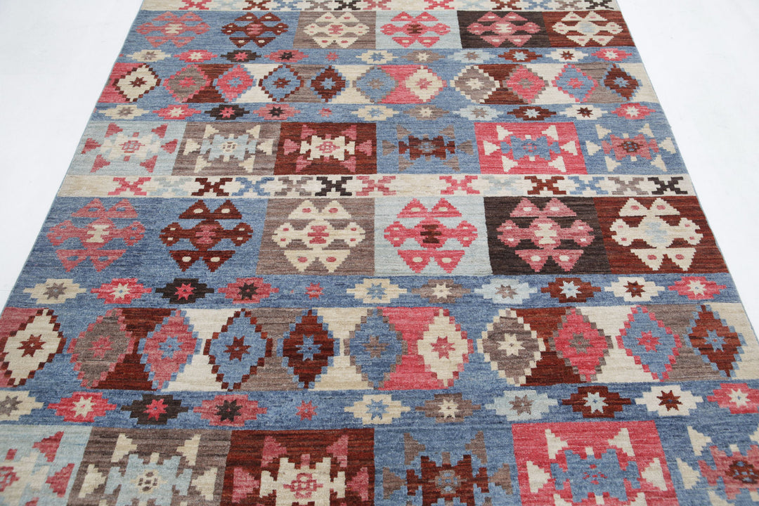 Hand Knotted Modcar Wool Rug 5' 6" x 7' 8" - No. AT48064