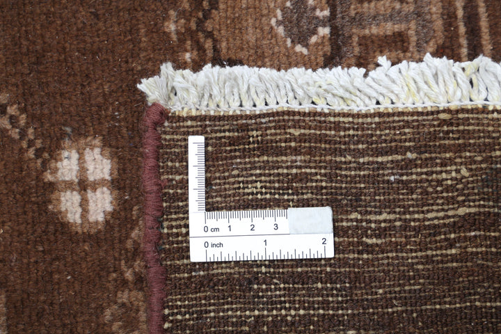 Hand Knotted Vintage Persian Gabbeh Wool Rug 4' 9" x 9' 0" - No. AT23840