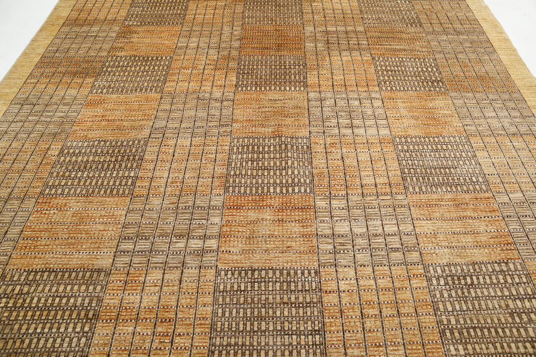 Hand Knotted Modcar Wool Rug 8' 11" x 10' 10" - No. AT34411