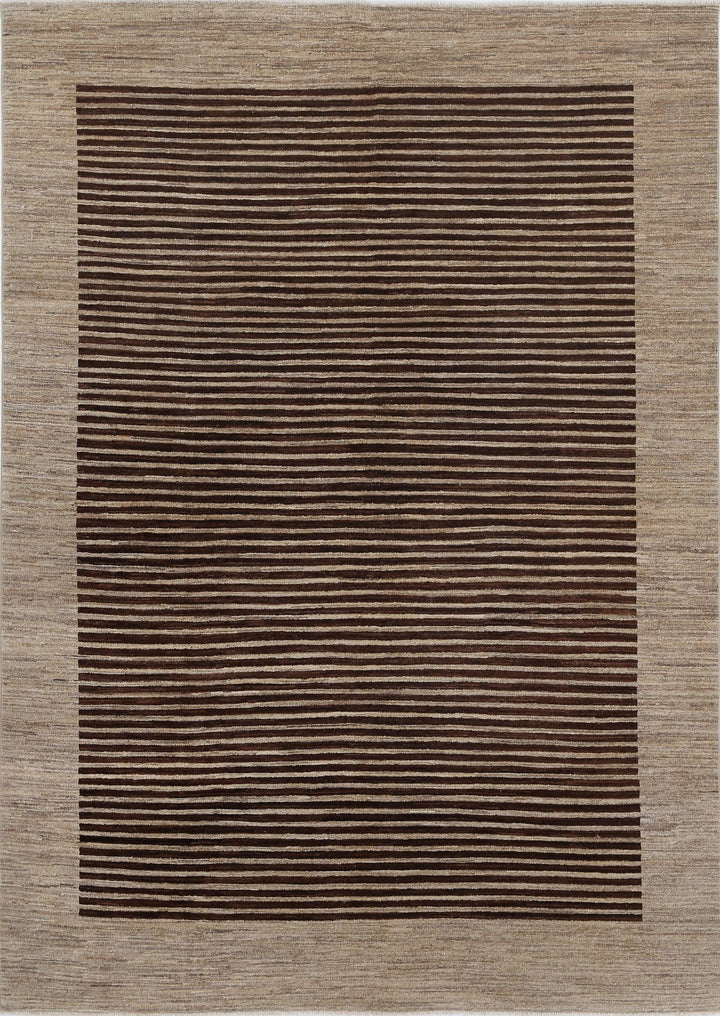 Hand Knotted Modcar Wool Rug 6' 4" x 8' 9" - No. AT46093