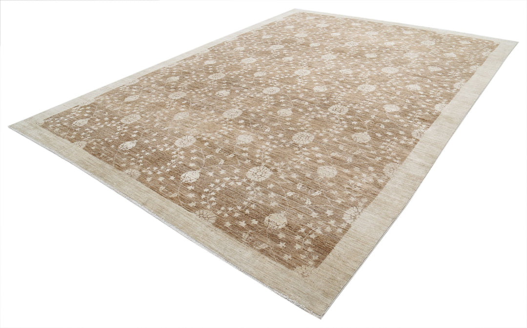 Hand Knotted Modcar Wool Rug 9' 9" x 13' 4" - No. AT91201