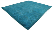 Hand Knotted Overdye Wool Rug 10' 3" x 12' 4" - No. AT10136