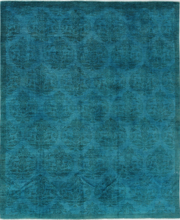 Hand Knotted Overdye Wool Rug 10' 3" x 12' 4" - No. AT10136