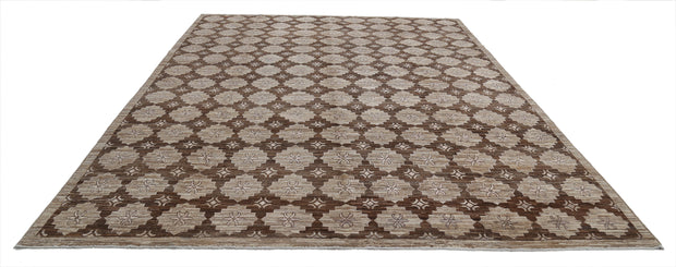 Hand Knotted Modcar Wool Rug 8' 9" x 11' 4" - No. AT17362