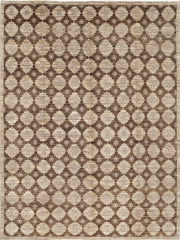 Hand Knotted Modcar Wool Rug 8' 9" x 11' 4" - No. AT17362