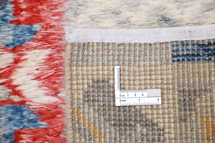 Hand Knotted Tribal Moroccan Wool Rug 10' 7" x 13' 11" - No. AT51712