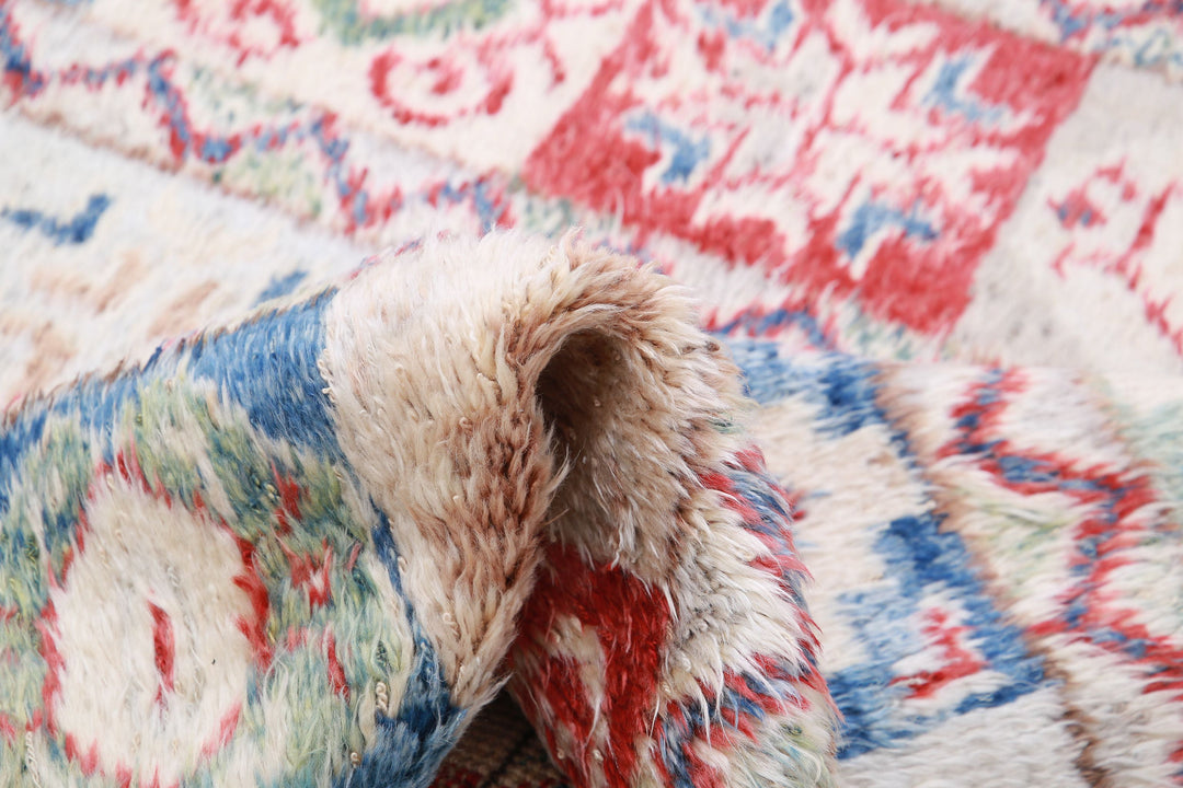 Hand Knotted Tribal Moroccan Wool Rug 10' 8" x 13' 10" - No. AT69910