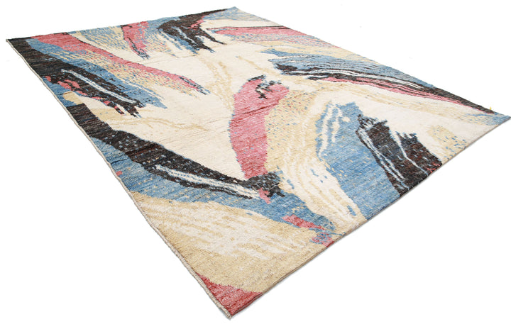 Hand Knotted Tribal Moroccan Wool Rug 10' 0" x 12' 6" - No. AT77872