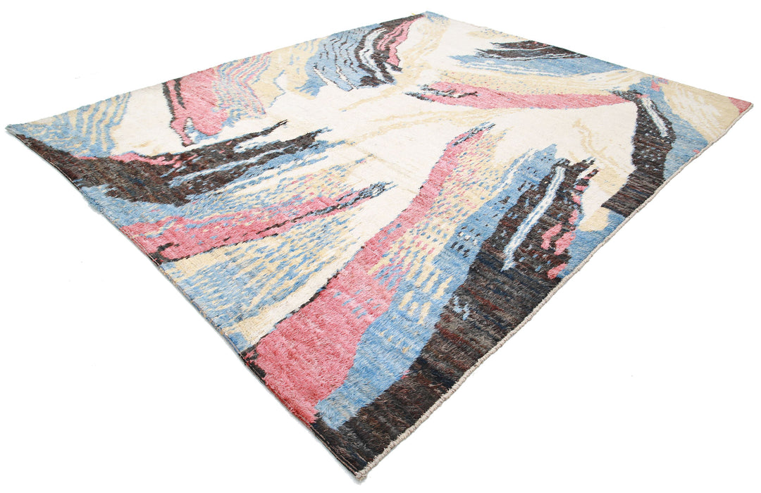 Hand Knotted Tribal Moroccan Wool Rug 10' 0" x 12' 6" - No. AT77872