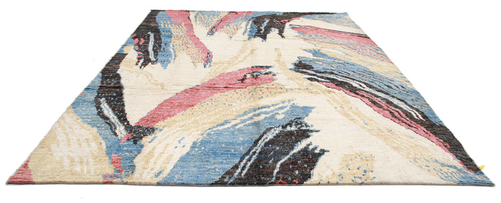 Hand Knotted Tribal Moroccan Wool Rug 10' 0" x 12' 6" - No. AT77872